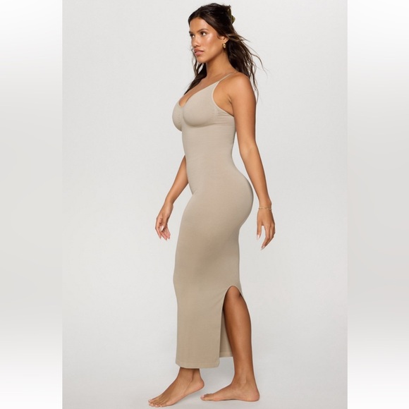 Fabletics Dresses & Skirts - Fabletics+Yitty Smooth Shaping Maxi Dress/Slip | New | Smoke Show Nude | M